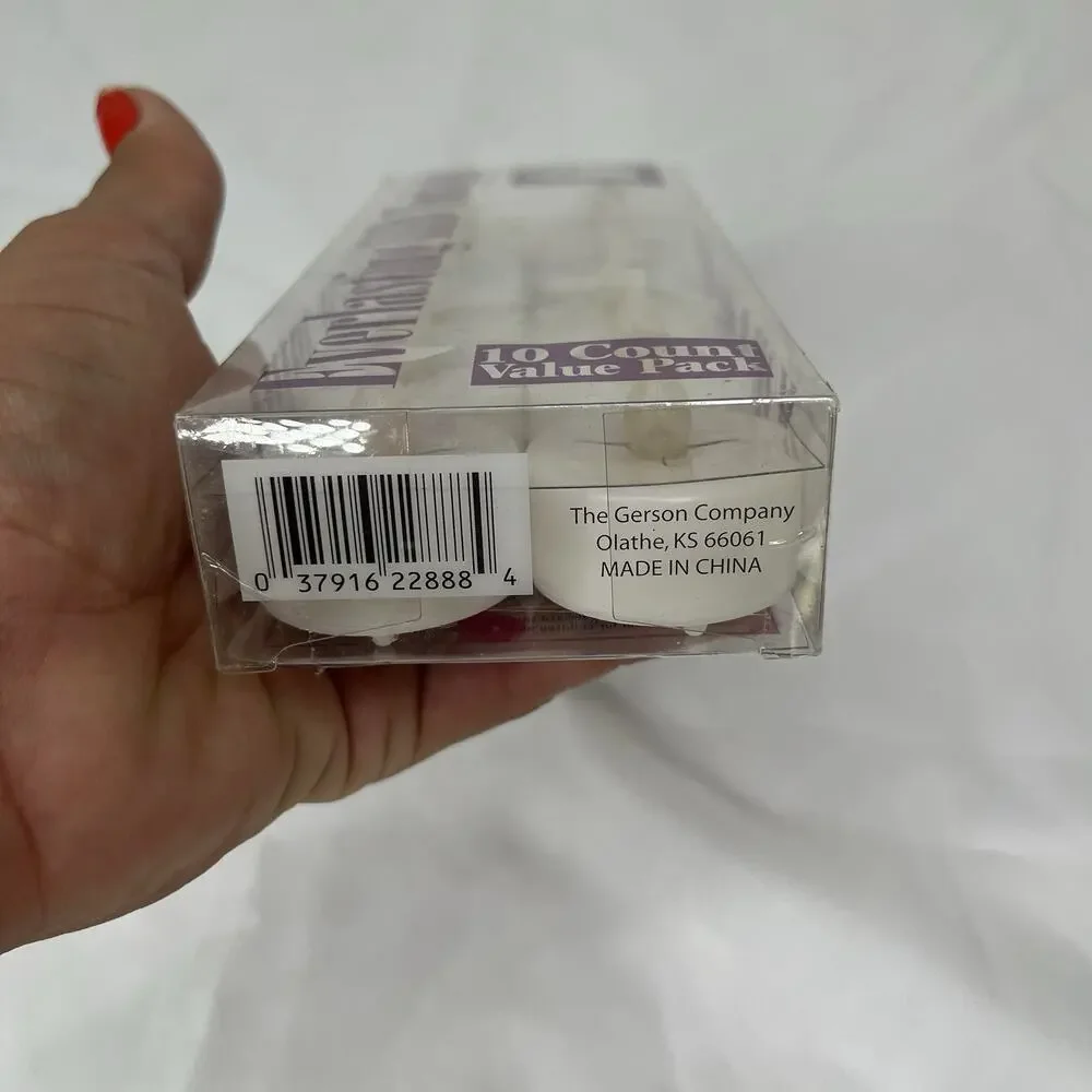 Everlasting Led Tealights New 10 count. Battery operated, flickering lights.